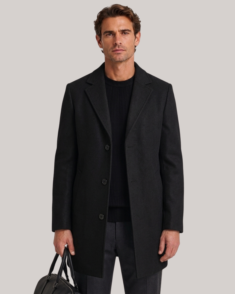 Sebastian Tailored Wool-Blend Winter Overcoat