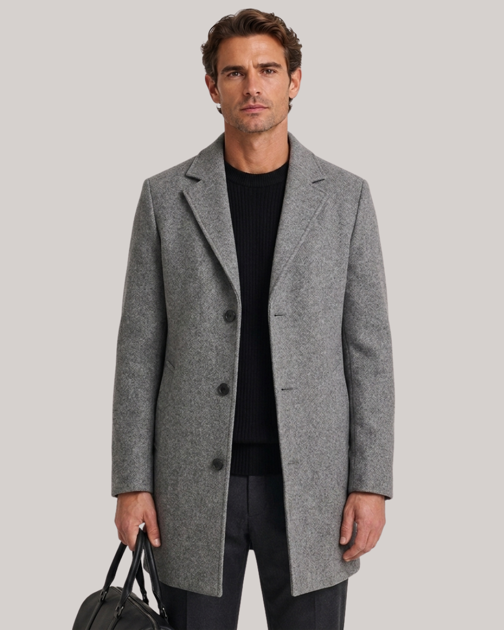 Sebastian Tailored Wool-Blend Winter Overcoat