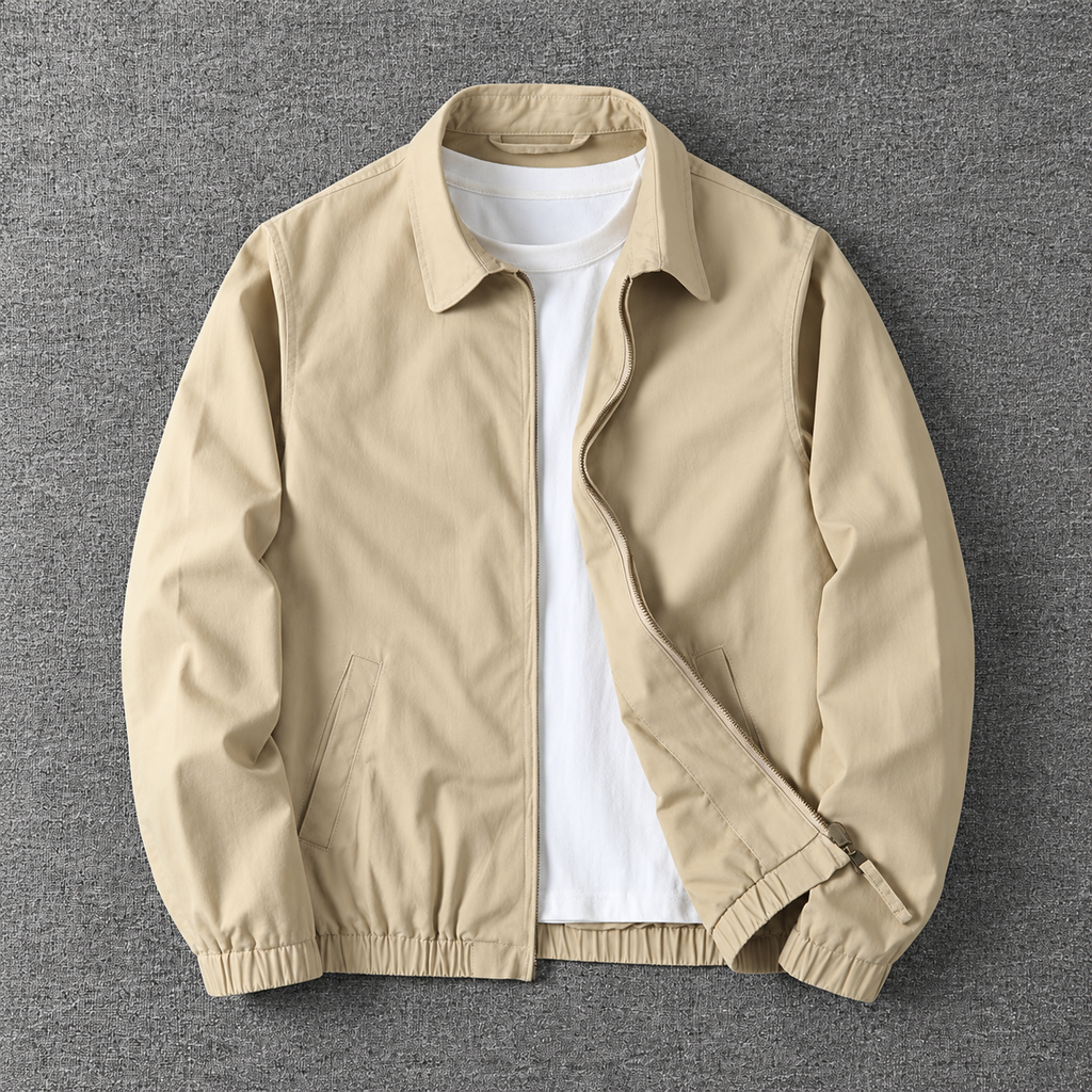Ethan Men's Lightweight Zip Harrington Jacket