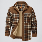 Wyatt Men's Fleece Lined Plaid Shirt Jacket