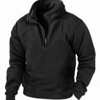 Owen Fleece Quarter-Zip Stand-Collar Pullover Jumper