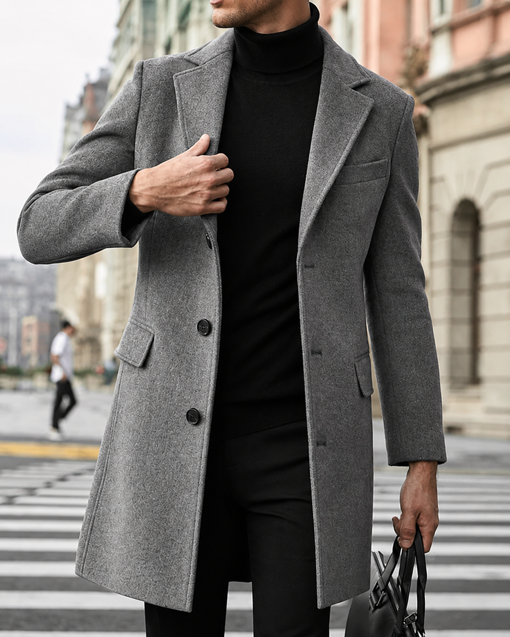 Sebastian Tailored Wool-Blend Winter Overcoat