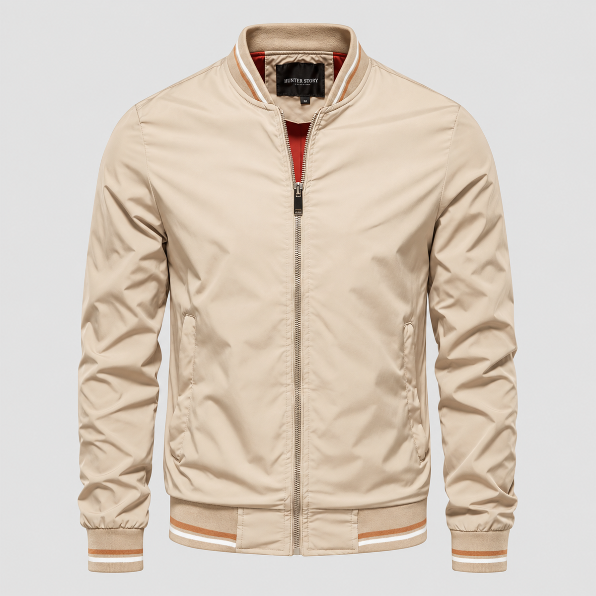 Julian Men's Lightweight Trimmed Bomber Jacket