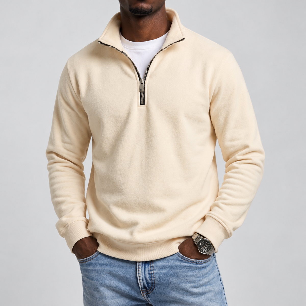 Flynn Men's Half-Zip Fleece Sweatshirt