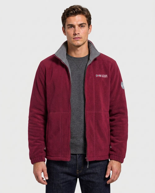 Callum Zip-Front Thermal Outdoor Fleece Jacket