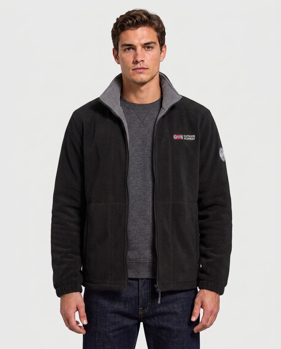 Callum Zip-Front Thermal Outdoor Fleece Jacket