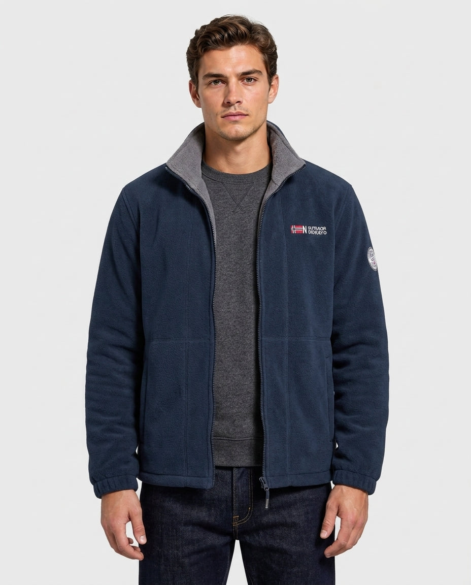 Callum Zip-Front Thermal Outdoor Fleece Jacket