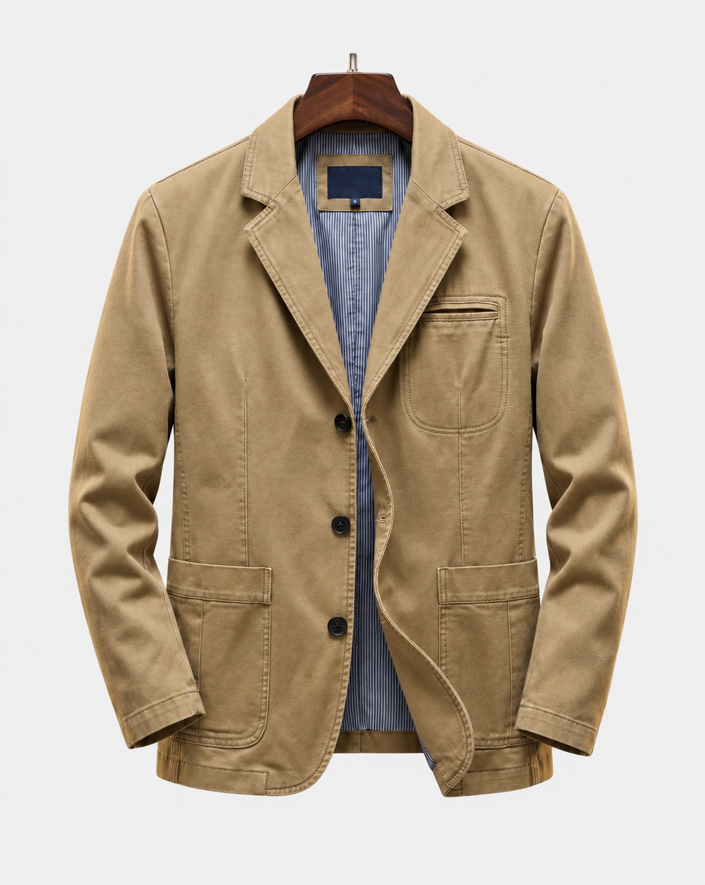 Ethan Men's Washed Cotton Denim Blazer