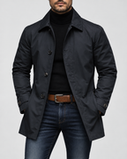 Connor Men's Quilt-Lined Mid-Length Trench Coat