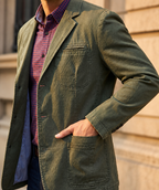 Ethan Men's Washed Cotton Denim Blazer