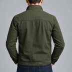 Liam Men's Zip-Front Cotton Utility Jacket