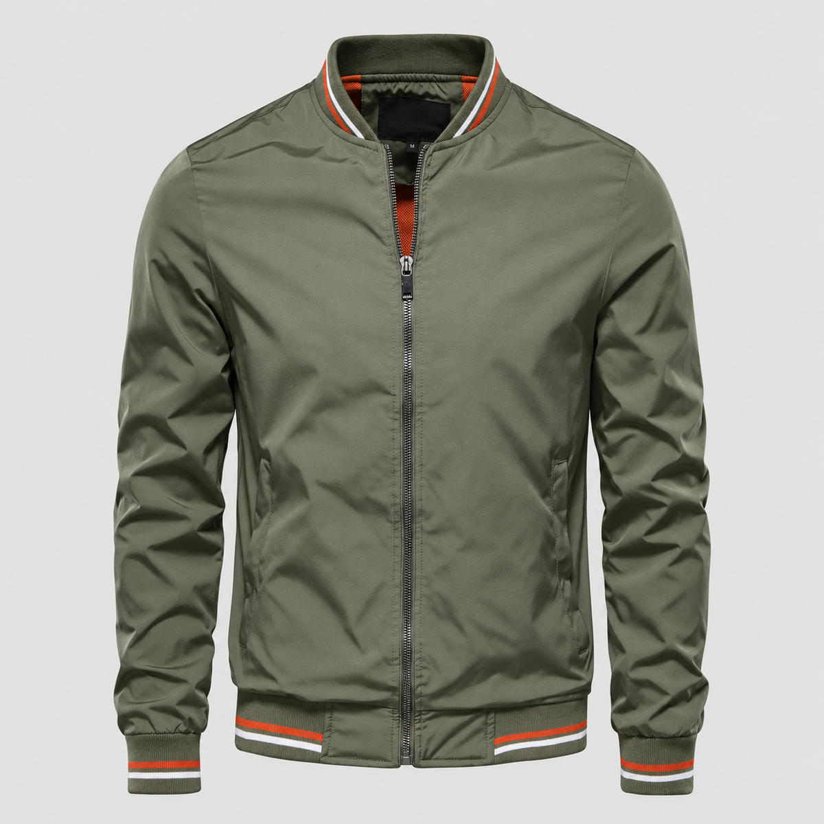 Julian Men's Lightweight Trimmed Bomber Jacket