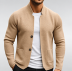 Marcus Men's Button-Front Structured Knit Cardigan