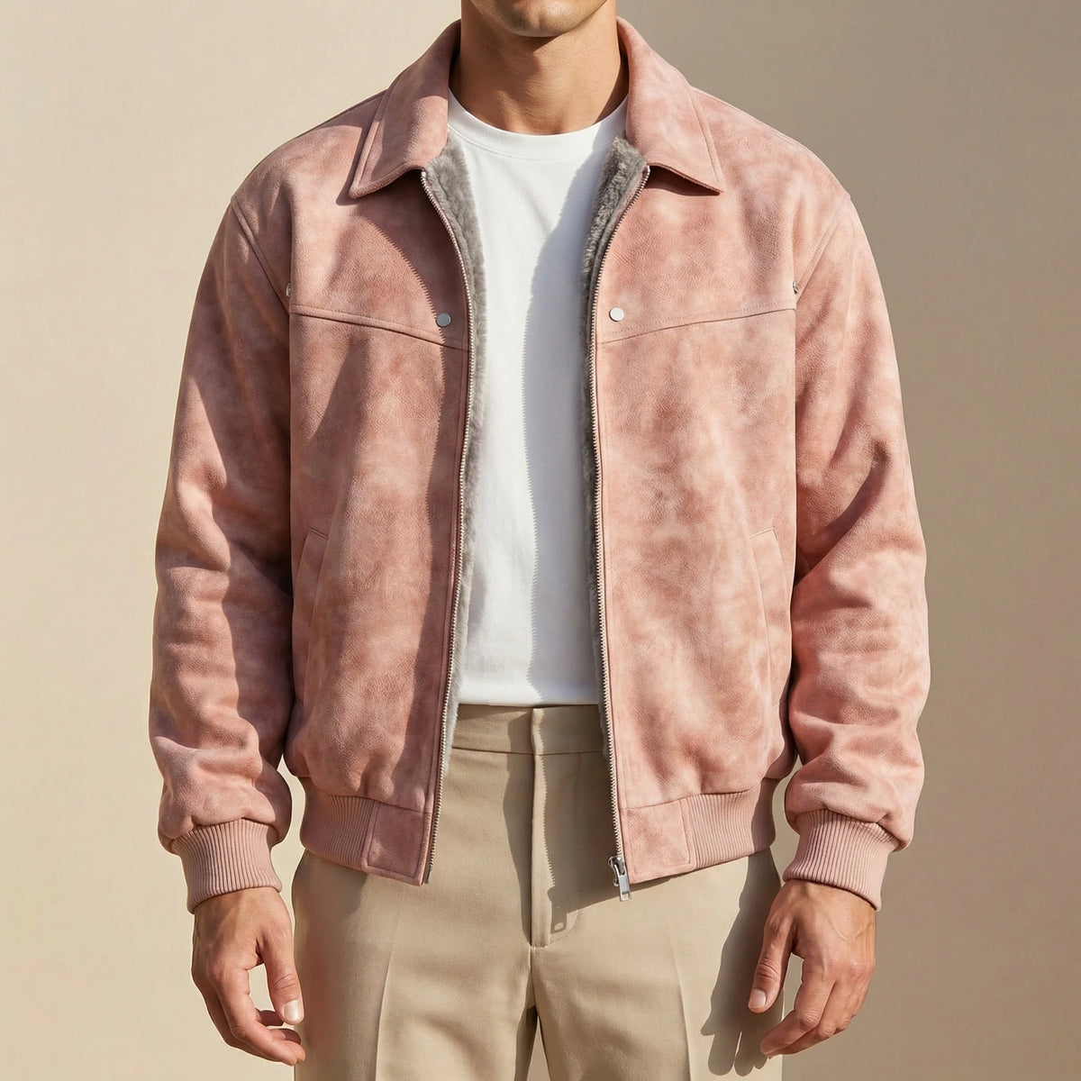 Jacob Men's Classic Lambskin Leather Jacket