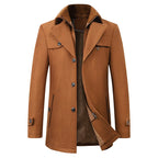 Men's Classic Button Front Winter Jacket