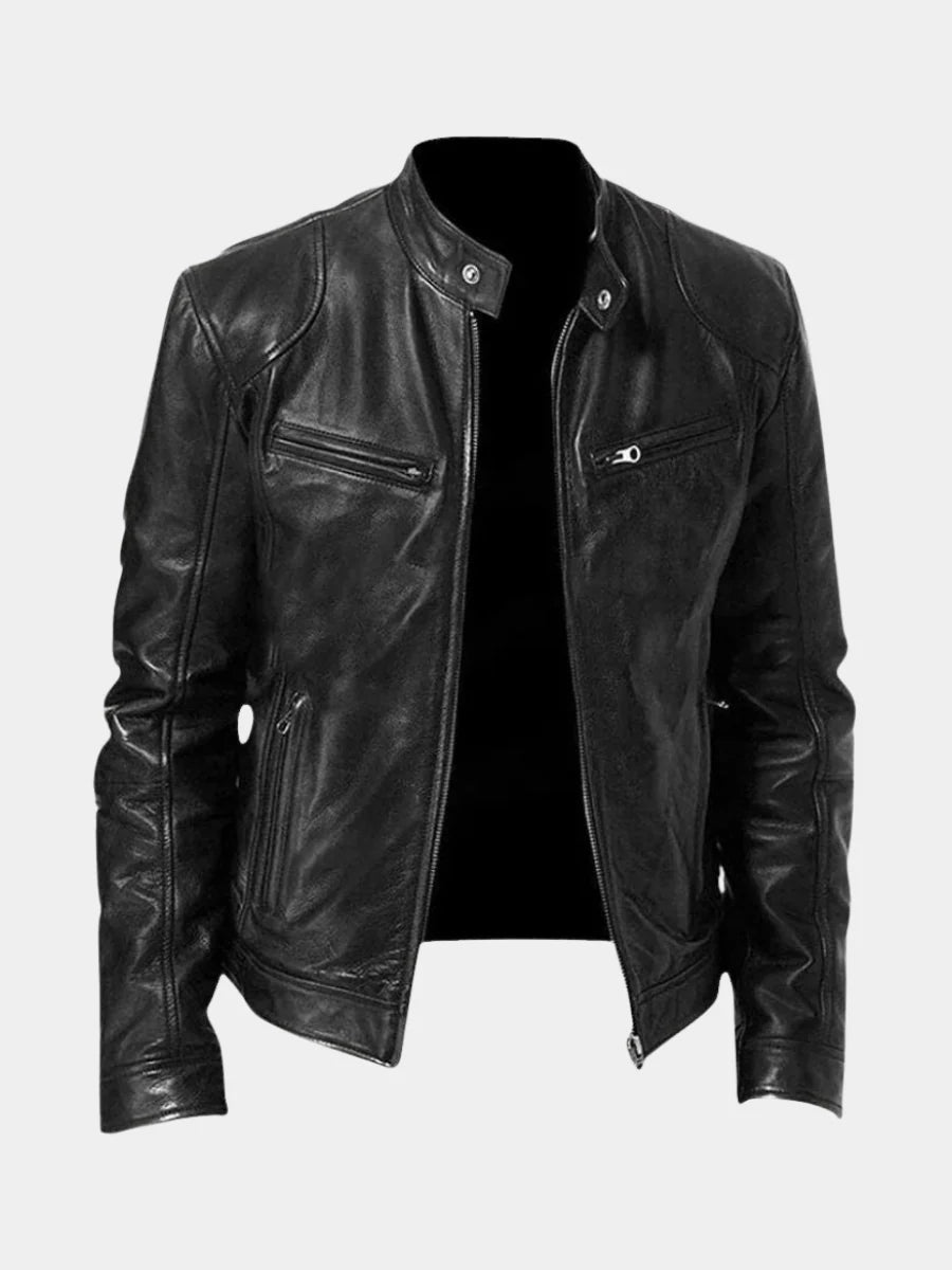Men's Classic Faux Leather Jacket