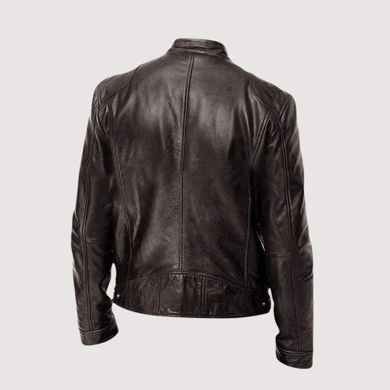 Men's Classic Faux Leather Jacket