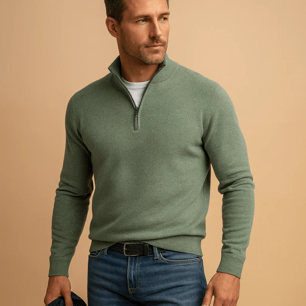 Men's Classic Half-Zip Jumper