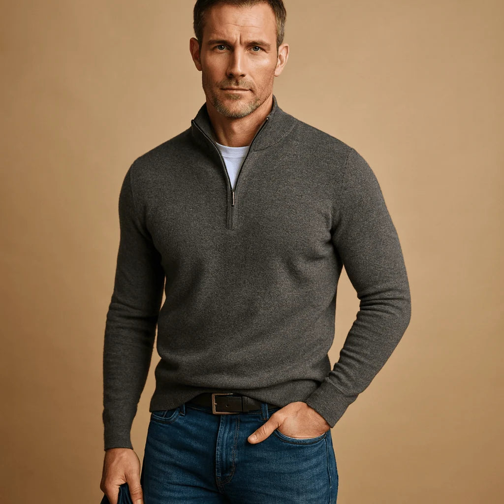 Men's Classic Half-Zip Jumper