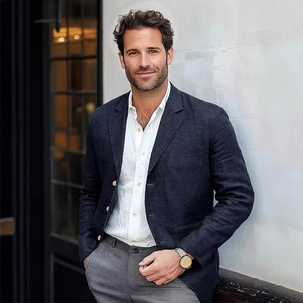 Men's Classic Linen Blazer