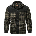 Men's Classic Plaid Button-Front Jacket