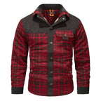 Men's Classic Plaid Button-Front Jacket