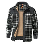 Men's Classic Plaid Button-Front Jacket