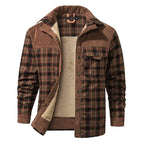 Men's Classic Plaid Button-Front Jacket