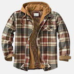 Men's Classic Plaid Hooded Jacket