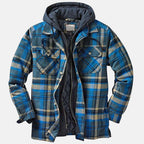 Men's Classic Plaid Hooded Jacket