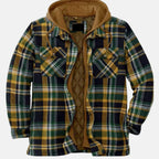 Men's Classic Plaid Hooded Jacket
