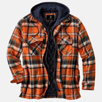 Men's Classic Plaid Hooded Jacket