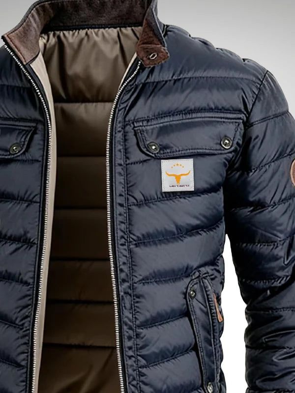 Men's Classic Quilted Zip-Up Jacket