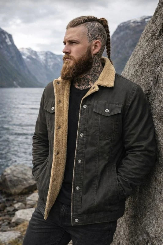 Men's Classic Sherpa Lined Winter Jacket
