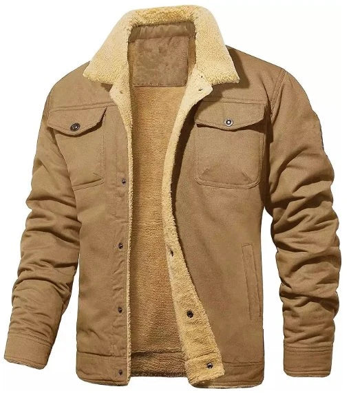 Men's Classic Sherpa Lined Winter Jacket