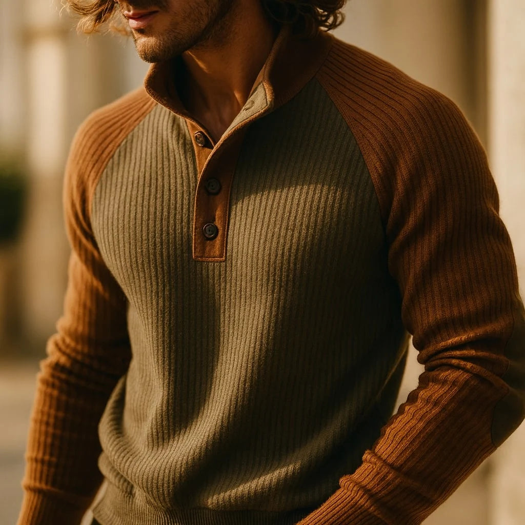 Men's Classic Textured Knit Jumper