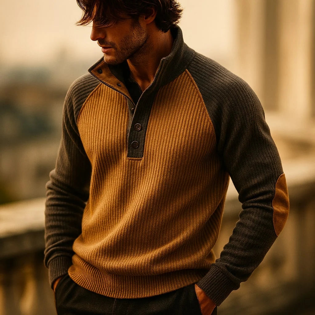 Men's Classic Textured Knit Jumper