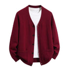 Men's Classic V-Neck Knit Cardigan