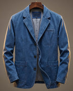 Men's Classic Washed Denim Blazer