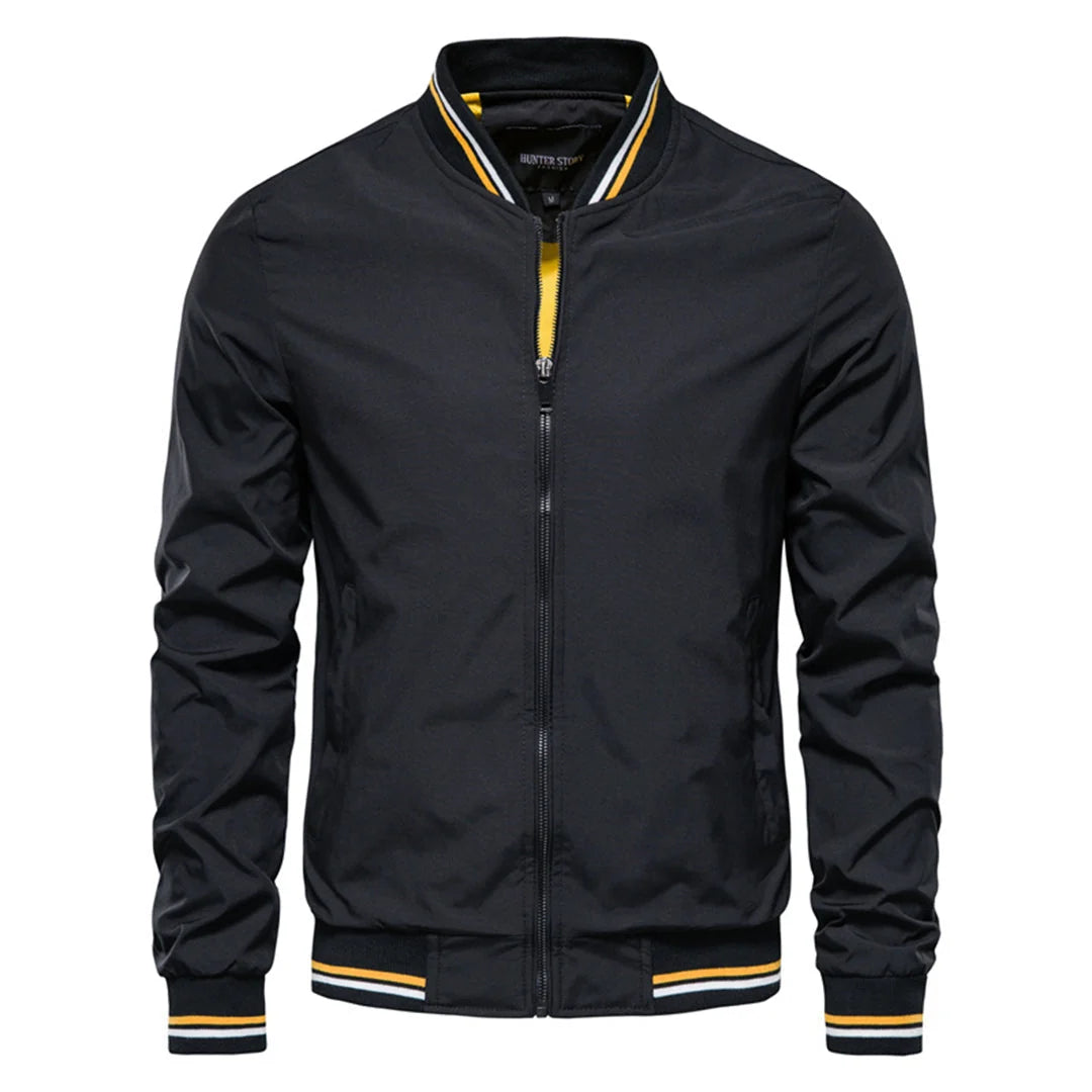 Men's Classic Zip-Up Bomber Jacket