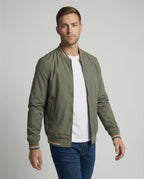 Men's Classic Zip-Up Bomber Jacket