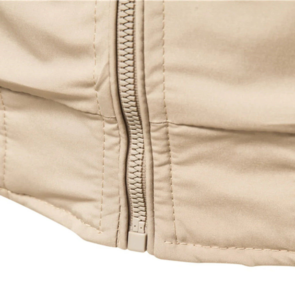Men's Classic Zip-Up Bomber Jacket