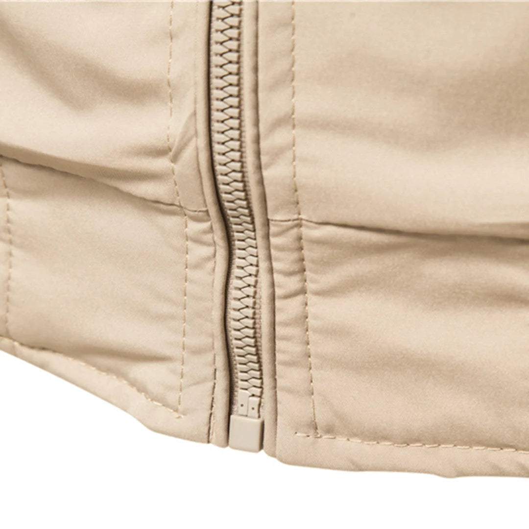 Men's Classic Zip-Up Bomber Jacket
