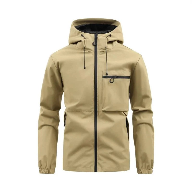 Men's Classic Zip-Up Hooded Jacket