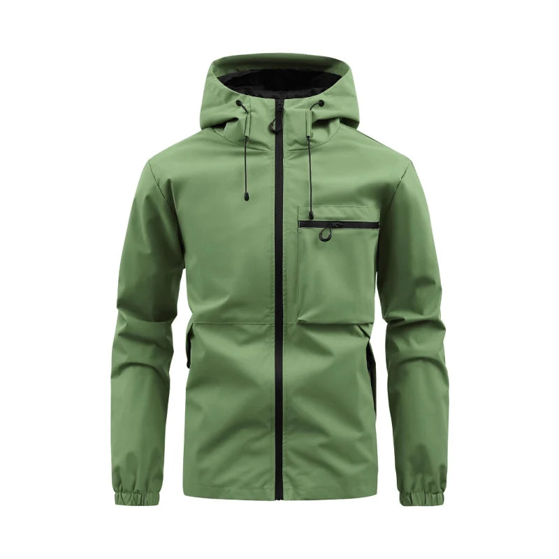 Men's Classic Zip-Up Hooded Jacket