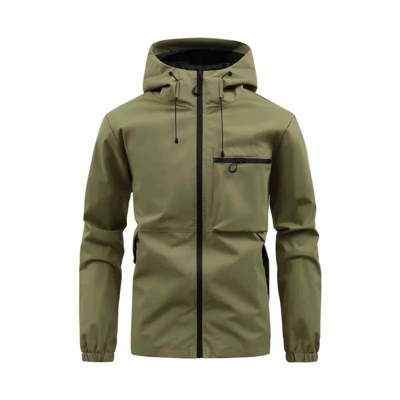 Men's Classic Zip-Up Hooded Jacket