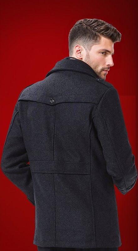 Men's Classic Zip-Up Winter Coat