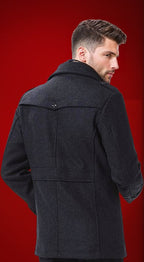 Men's Classic Zip-Up Winter Coat