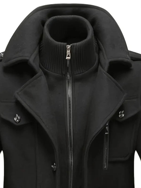 Men's Classic Zip-Up Winter Coat