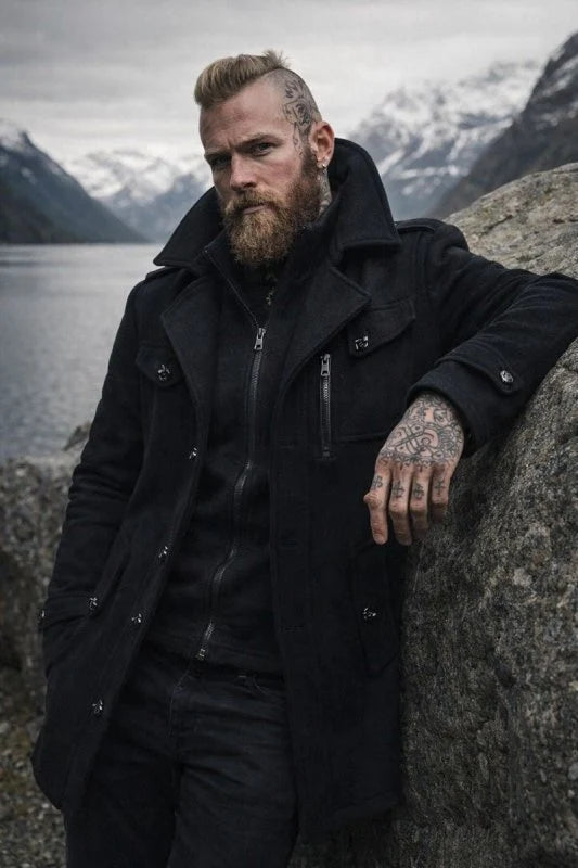 Men's Classic Zip-Up Winter Coat